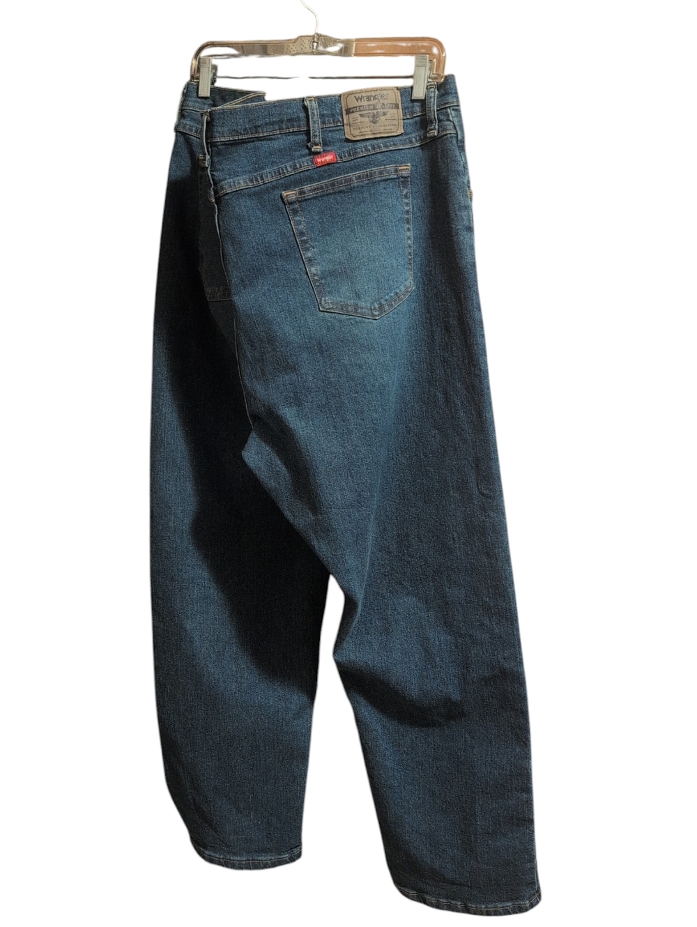 Wrangler Men’s Jeans 46x30 Blue Straight Leg Big & Tall Stretch Denim Pants